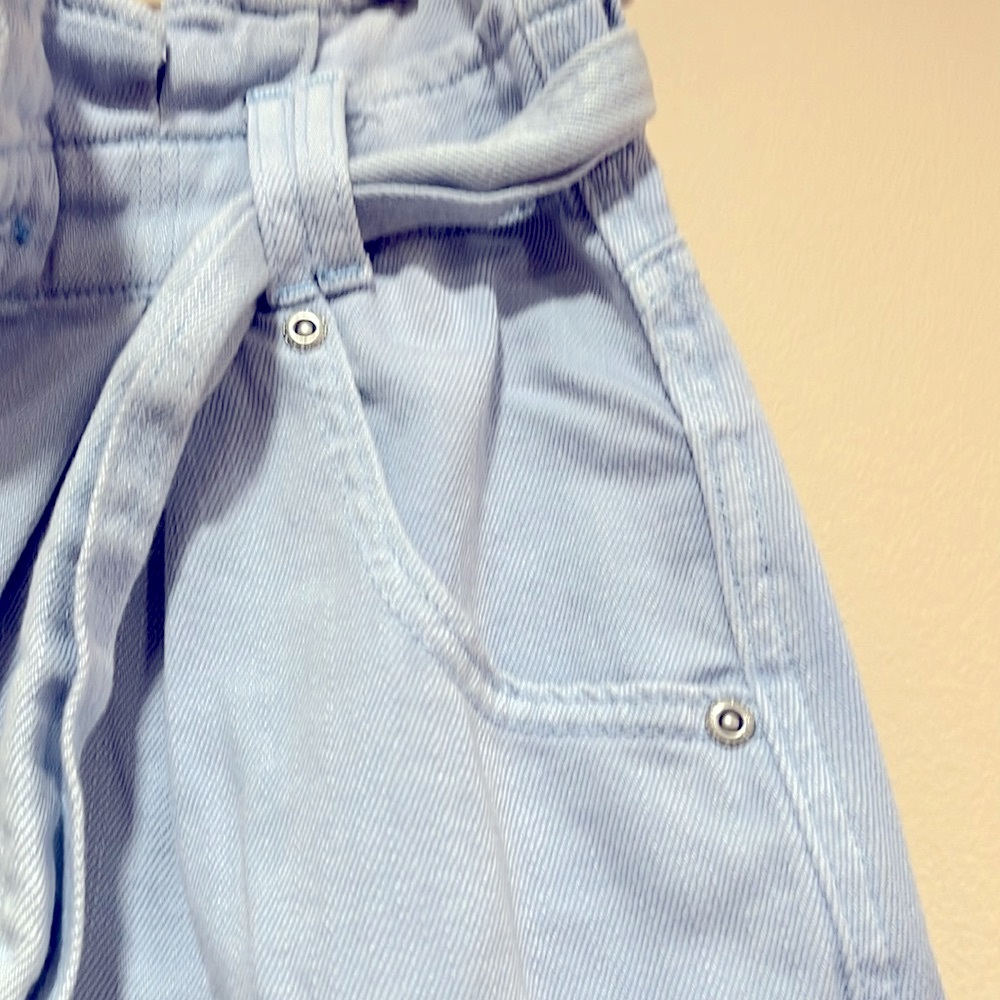 We The Free High Waist Blue Denim Shorts - Picture 4 of 7